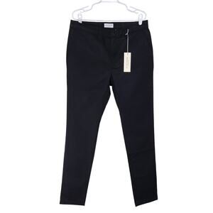Five Four Real Back Pockets High Rise Chino Pants Black Slim Fit Size 34